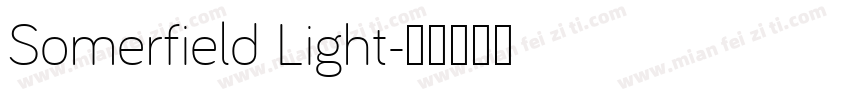 Somerfield Light字体转换